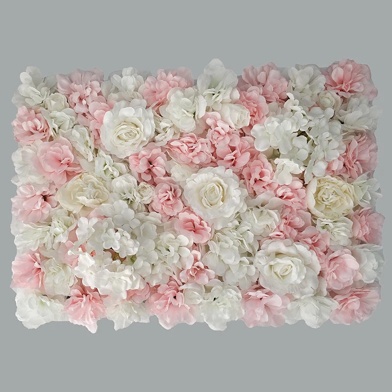 Silk Rose Flowers 3D Backdrop Wall Wedding Decoration Artificial Flower Wall Panel for Home Decor Backdrops Baby Shower