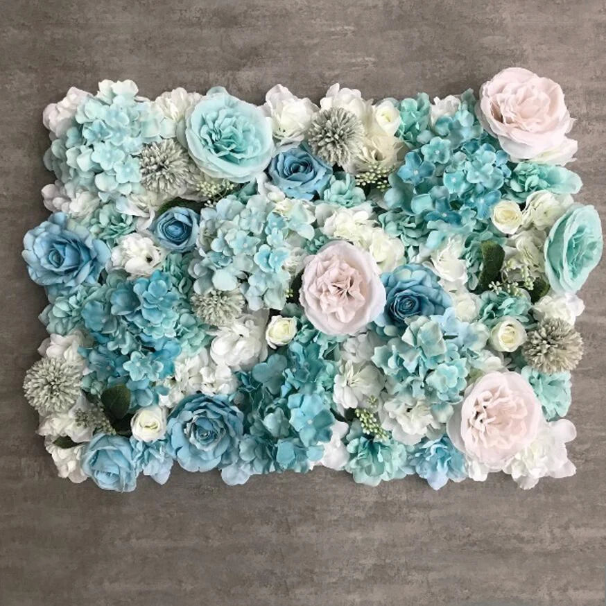 Silk Rose Flowers 3D Backdrop Wall Wedding Decoration Artificial Flower Wall Panel for Home Decor Backdrops Baby Shower