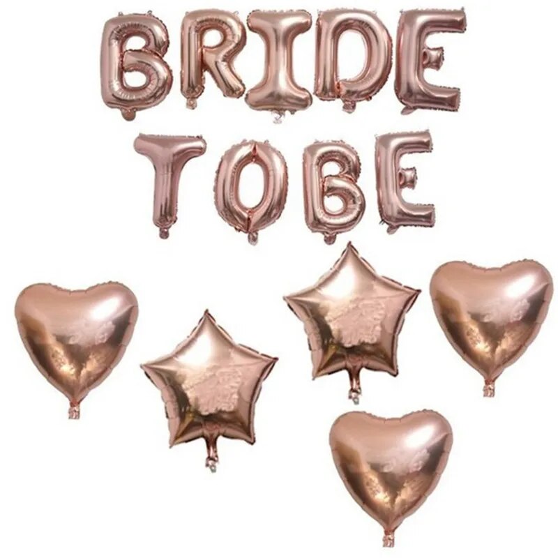 Wedding decoration Bride To Be Bachelorette Party Supplies team Bride Photo Props Set Sash Balloon Veil Hen Party Bridal Shower