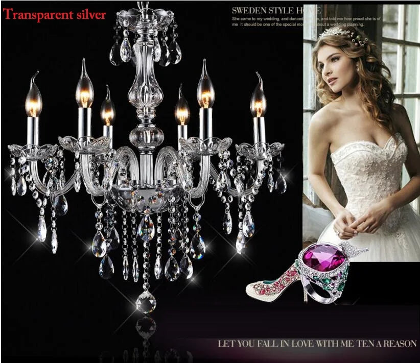 LED K9 Modern Ceiling Lustre Crystal Chandeliers Lustres De Cristal Chandelier AC110V/220V Ceiling Fixture Indoor Pendant Lamp