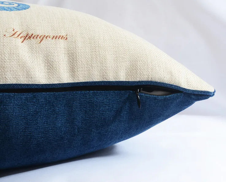 Mediterranean pillow American Marine Series  Pillow cushion home decorative Pillows Linen pillowcase sofa cushion