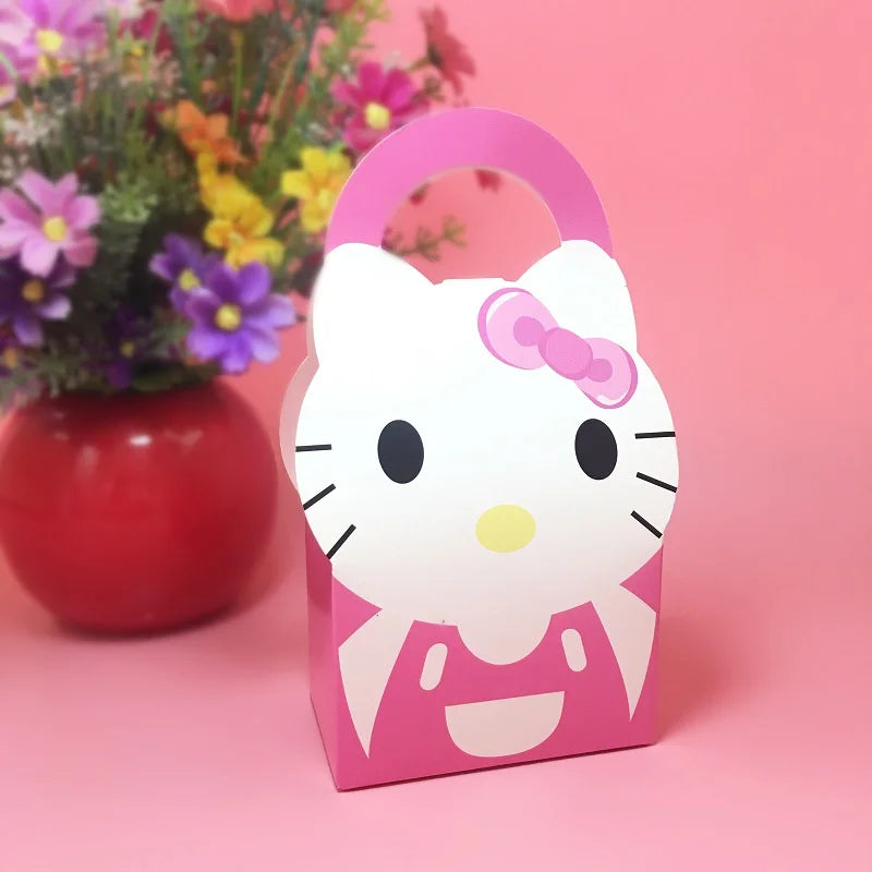 Cute Cartoon Animal Candy Box Baby Shower Favor Box Kids Birthday Party Decorations Gift Box Cake Snack Biscuits Paper Candy Bag