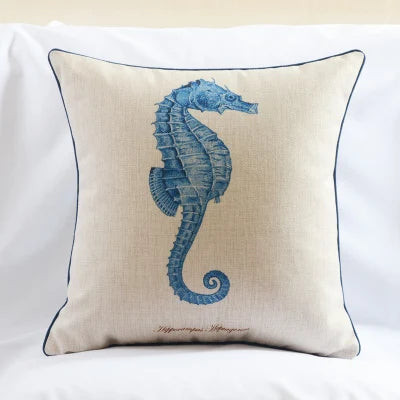 Mediterranean pillow American Marine Series  Pillow cushion home decorative Pillows Linen pillowcase sofa cushion