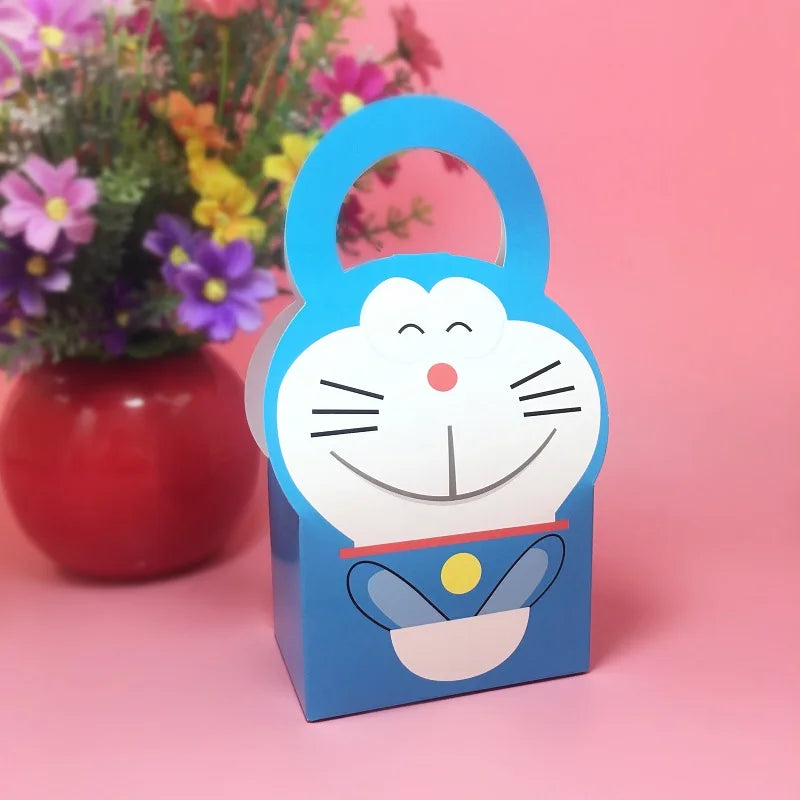 Cute Cartoon Animal Candy Box Baby Shower Favor Box Kids Birthday Party Decorations Gift Box Cake Snack Biscuits Paper Candy Bag