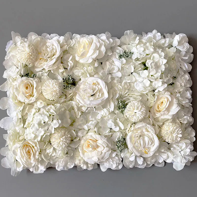Silk Rose Flowers 3D Backdrop Wall Wedding Decoration Artificial Flower Wall Panel for Home Decor Backdrops Baby Shower