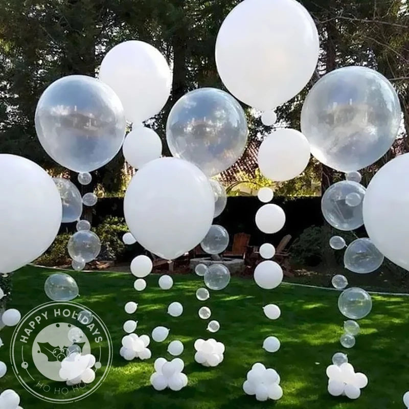5-36inch Big Matte White Latex Balloons Macarone Color Inflatable Helium Balloon Birthday Party Wedding Decorations Kids Toys