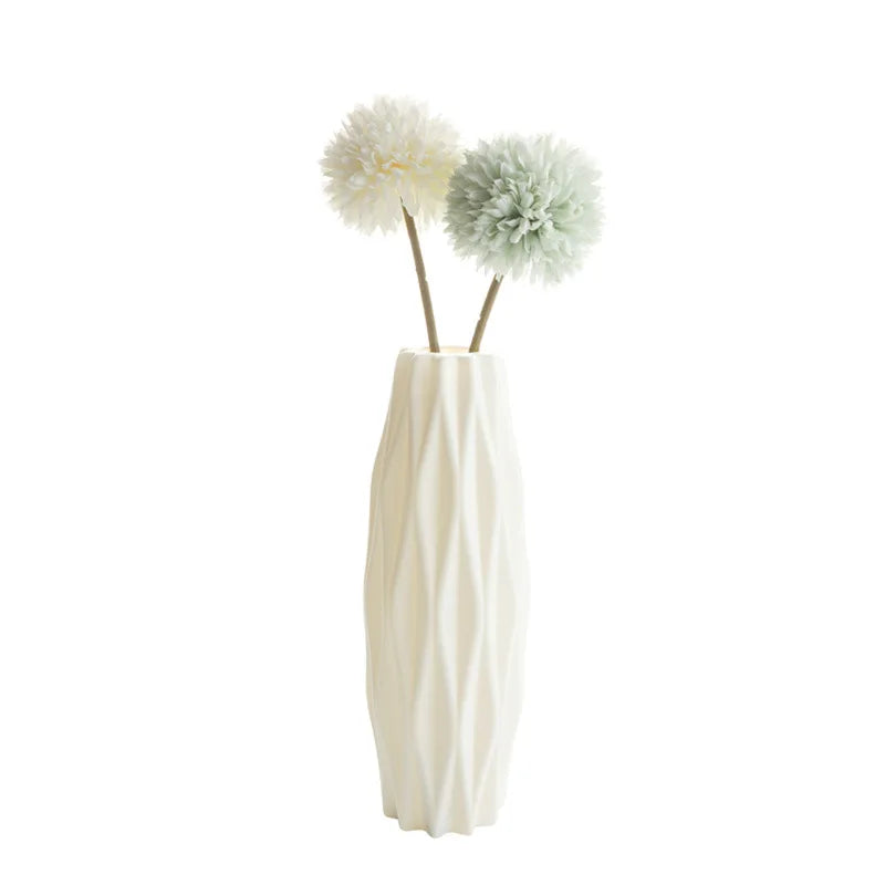 Nordic Style Plastic Vase Ornaments, Flower Arrangement, Home Living Room Decoration, Dried Flower Creative Art, Desktop Decor