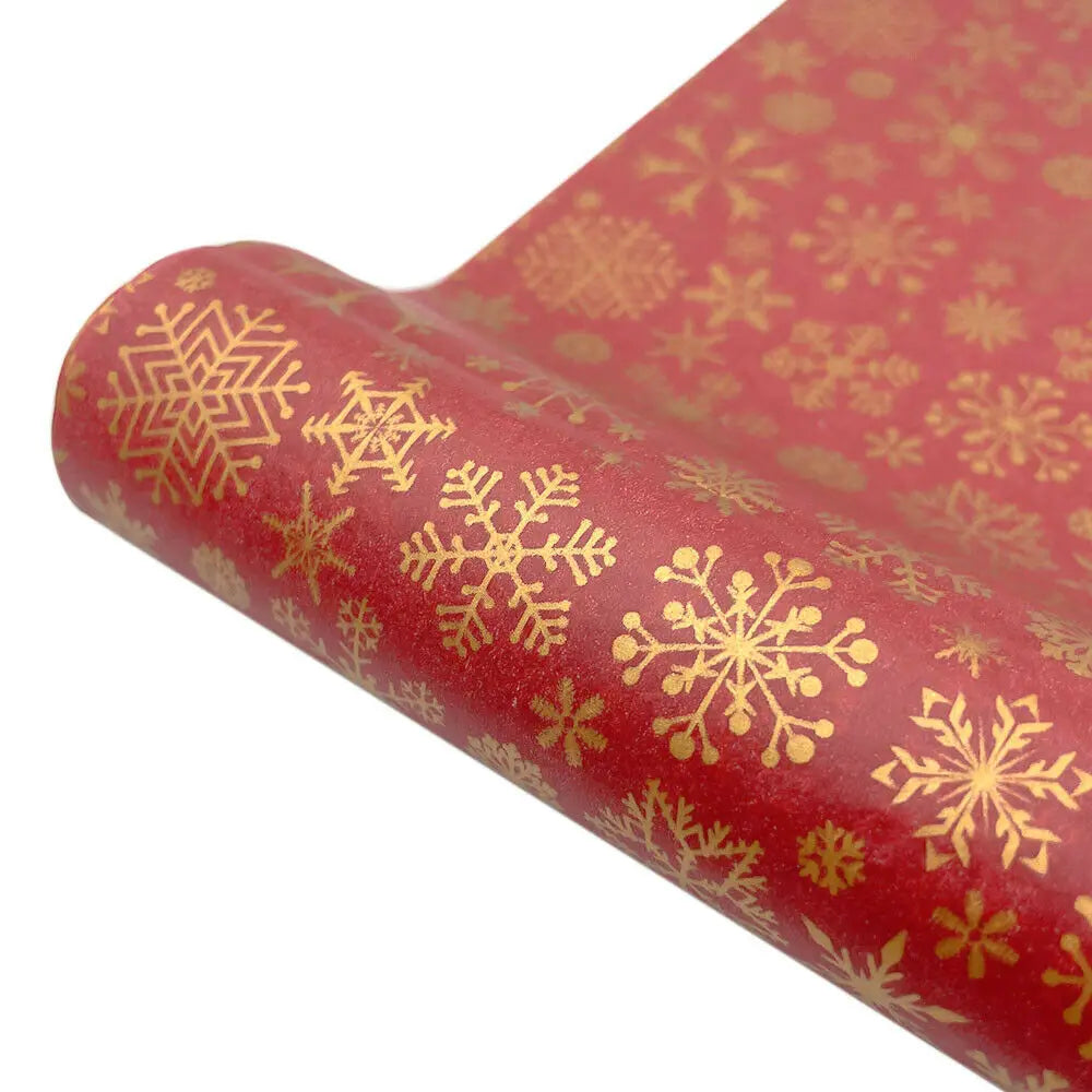 10sheets Tissue Paper Wrapping Snowflake Xmas DIY Craft Flowers Gift Box Packing Wedding Party Home Decor Supplies 50cm*75/35cm