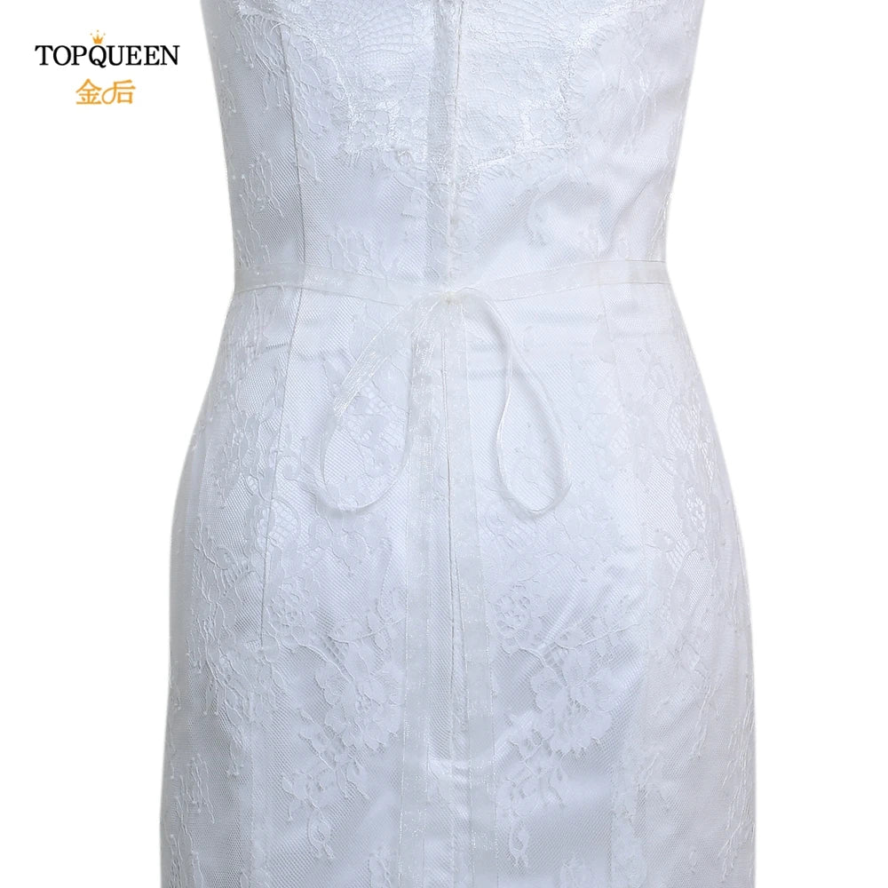 TOPQUEEN S489 Bridal Belt for Women Party Evening Wedding Dresses Sparkly Rhinestone Applique Sash Brides Femal Accessories