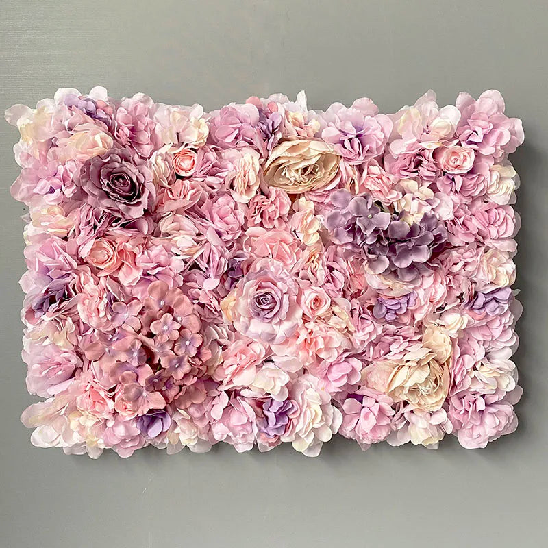 Silk Rose Flowers 3D Backdrop Wall Wedding Decoration Artificial Flower Wall Panel for Home Decor Backdrops Baby Shower