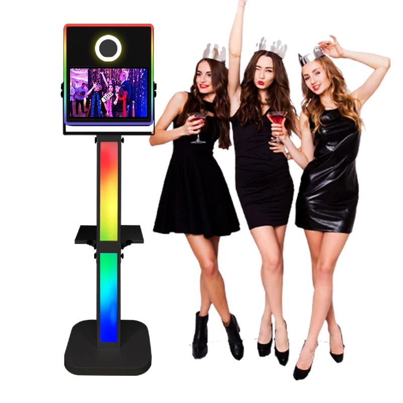Interactive Selfie DSLR Photo Booth With 15.6 Inch Touch Screen Camera Photobooth Shell Stand Machine for Wedding