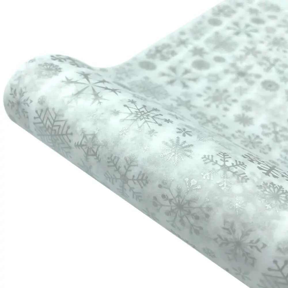 10sheets Tissue Paper Wrapping Snowflake Xmas DIY Craft Flowers Gift Box Packing Wedding Party Home Decor Supplies 50cm*75/35cm