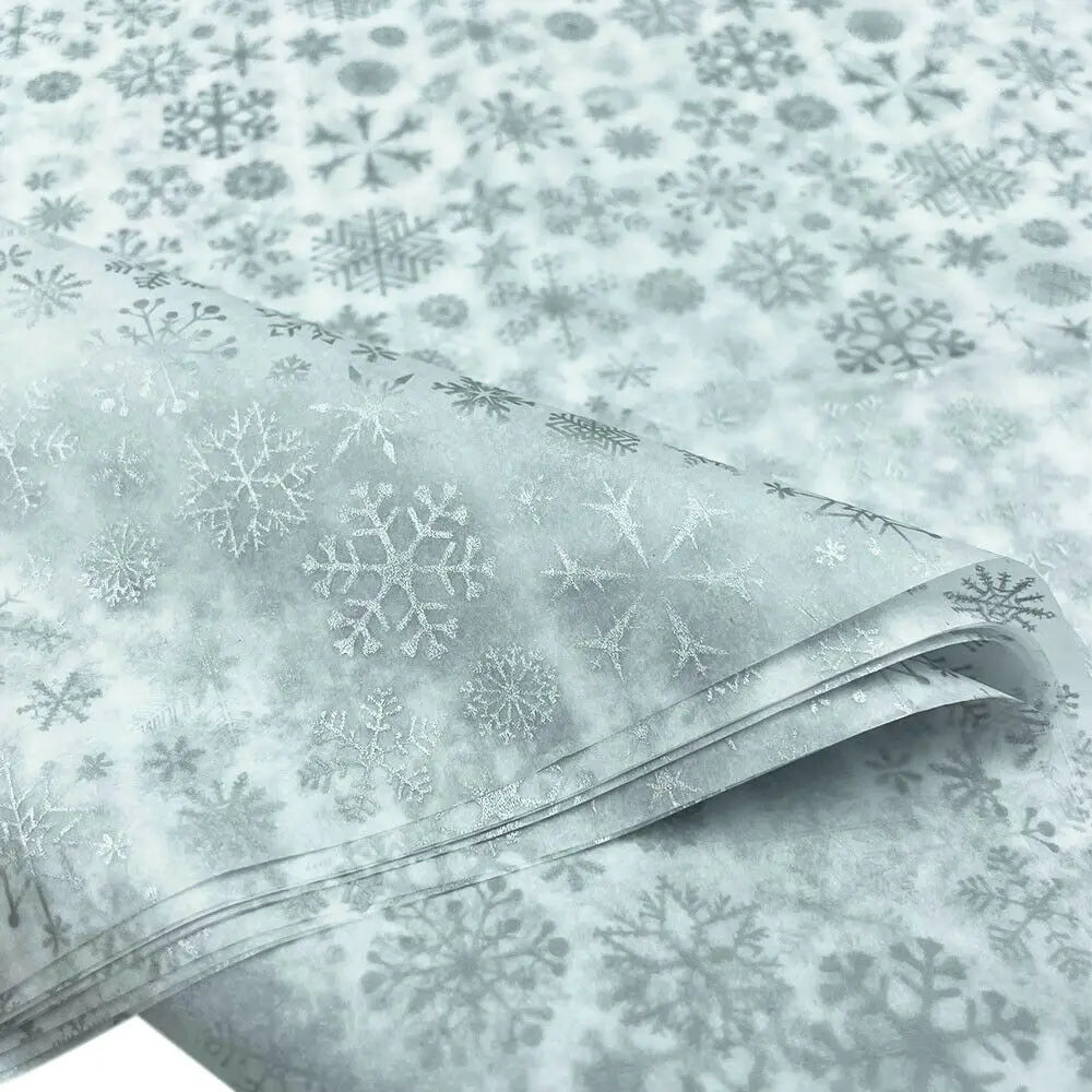 10sheets Tissue Paper Wrapping Snowflake Xmas DIY Craft Flowers Gift Box Packing Wedding Party Home Decor Supplies 50cm*75/35cm