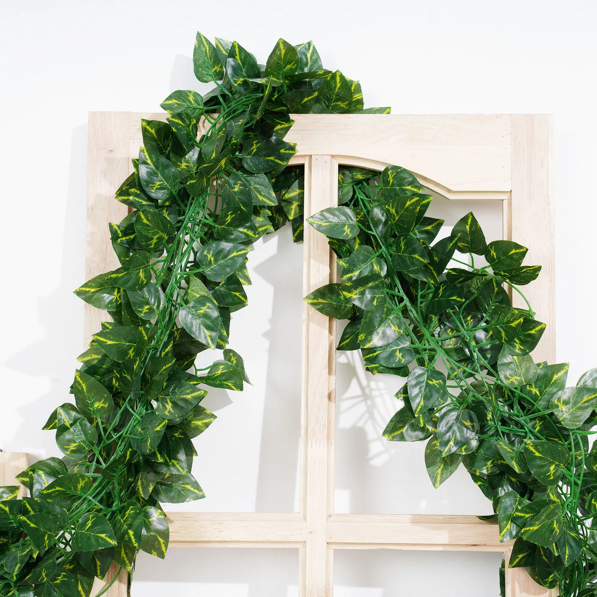1 piece 2.1M Home Decor Artificial Ivy Leaf Garland Plants Vine Fake Foliage Flowers Creeper Green 80pcs leaf Ivy Wreath