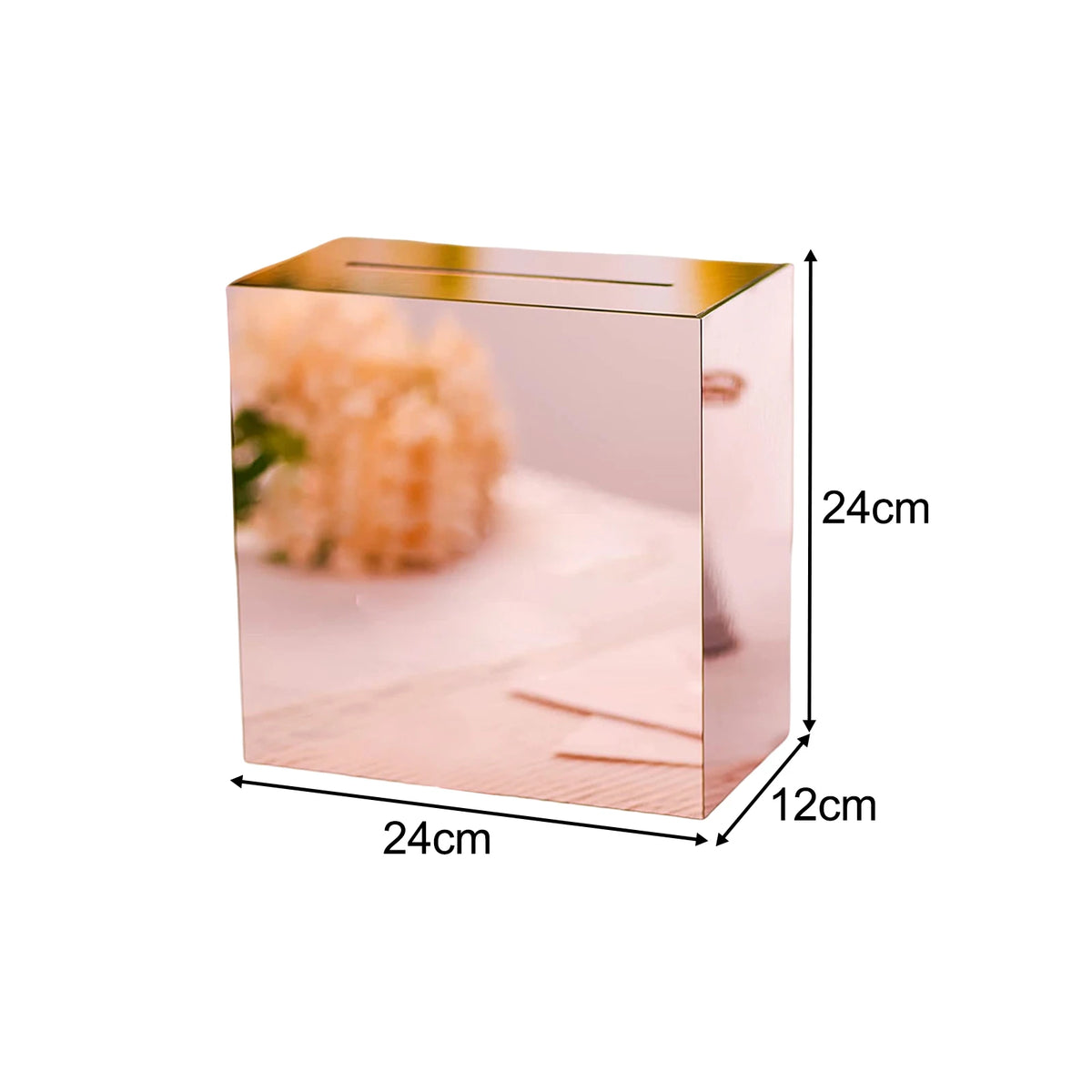 Large Acrylic Card Box DIY Large Envelope Gift Card Box Acrylic Wedding Money Box for Anniversary Shower Birthday Decorations