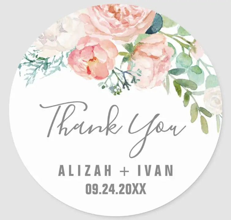 Custom Logo Wedding Stickers Personalized Design Your Name Candy Gift Box Birthday Party Gift Tags