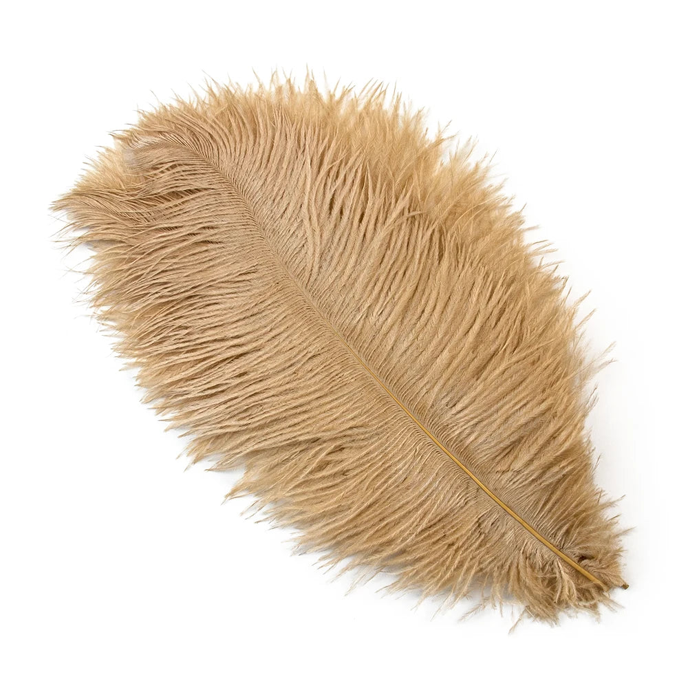 10PCS 15-60cm Big Ostrich Feathers White Ostrich Feather Plumes Carnaval Table Centerpieces Party Wedding Accessories Decoration
