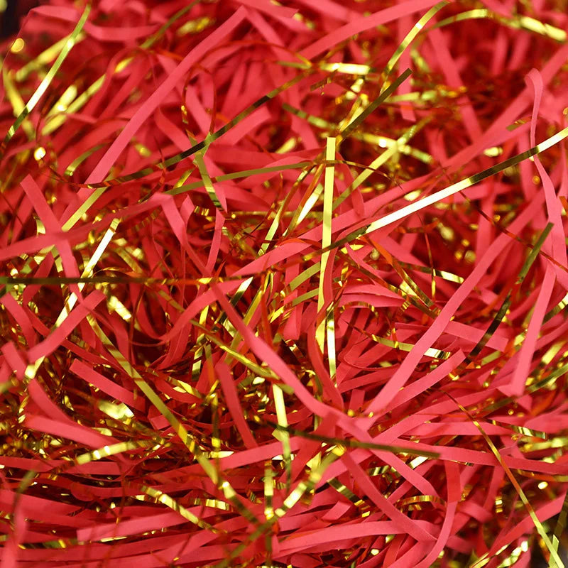 10/50/100g Colorful Shredded Crinkle Lafite Material Packaging Filler DIY Gift Box Filling Party Wedding Christmas Decor