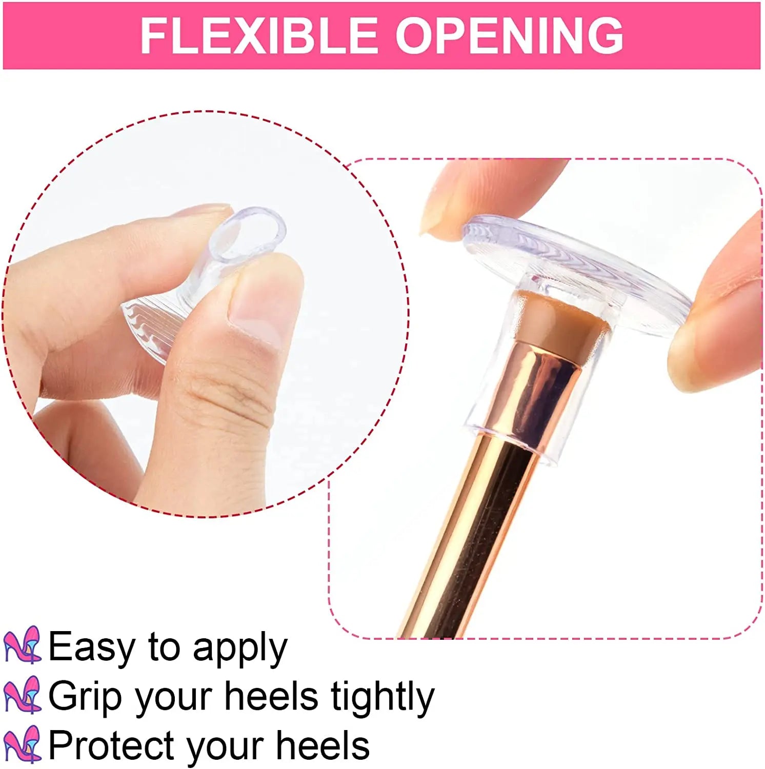 12-48pairs Heel Stopper High Heeler Antislip Silicone Heel Protector Cover Stiletto Dancing Covers Bridal Wedding Party Favors