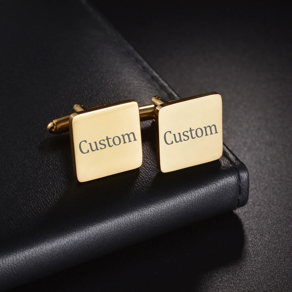 Atoztide Fashion Personalized Custom Name Cufflinks for Men Shirt Cuff Buttons Letter Initials Jewelry Wedding GiftsAccessories