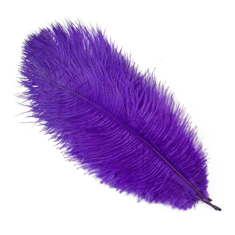 10PCS 15-60cm Big Ostrich Feathers White Ostrich Feather Plumes Carnaval Table Centerpieces Party Wedding Accessories Decoration