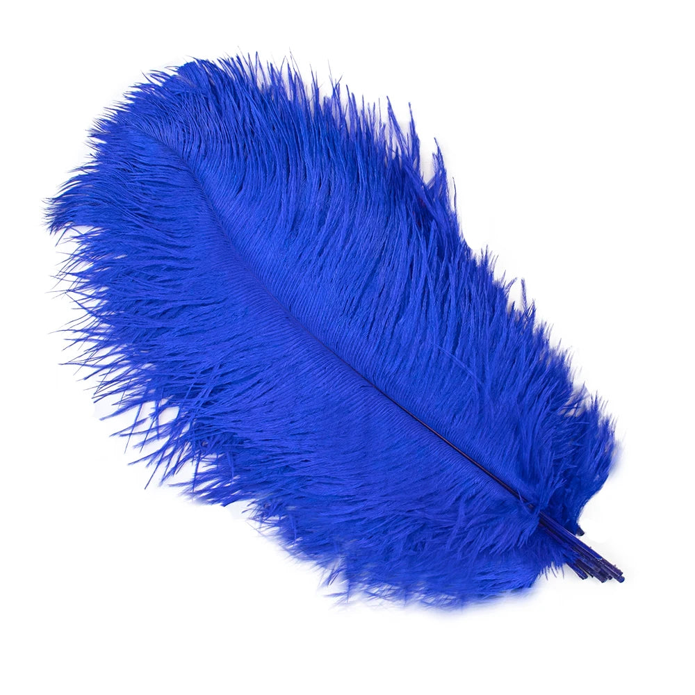 10PCS 15-60cm Big Ostrich Feathers White Ostrich Feather Plumes Carnaval Table Centerpieces Party Wedding Accessories Decoration