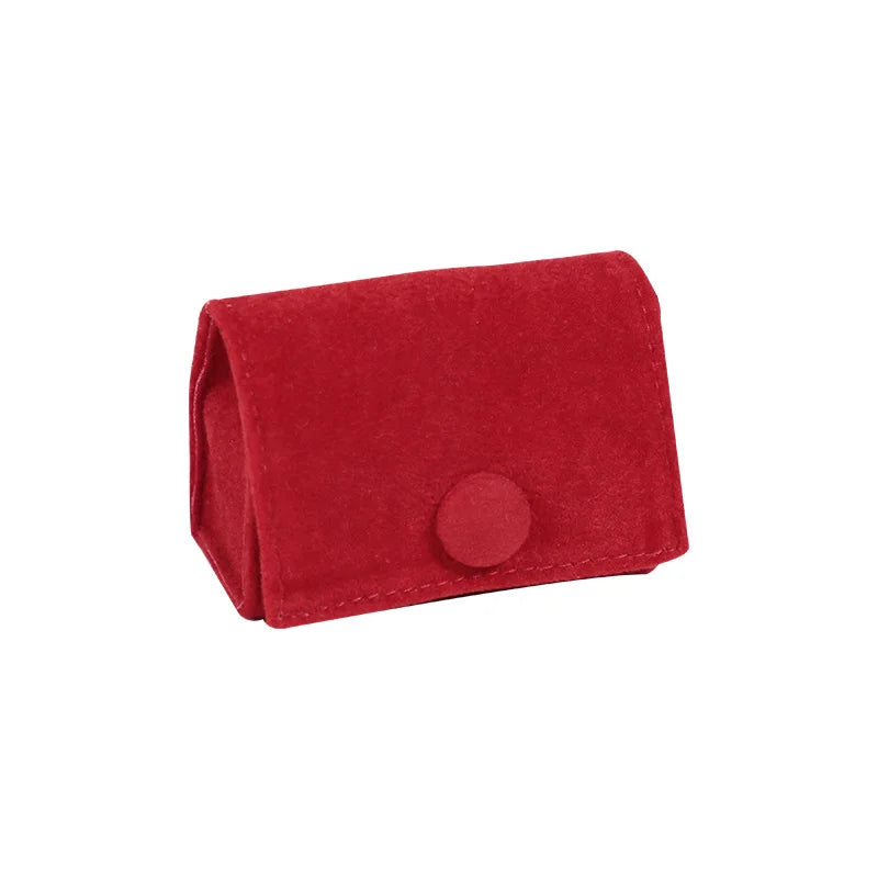 1Pc Jewelry Velvet Bag for Travel Ring Earrings Storage Pouch Mini Portable Button Gift Bag Flannel Jewelry Packaging Box Joyero