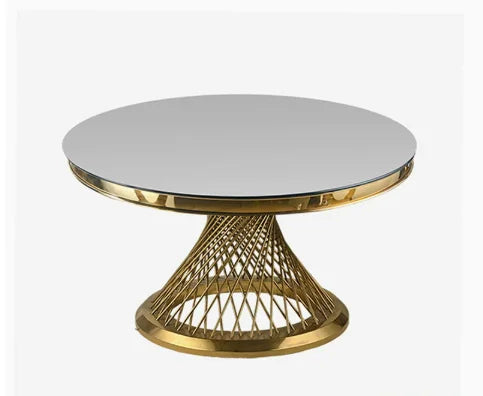 Modern Golden Wedding Dining Table Set for Living Room  Hotel Event Party Kitchen Restaurant Wholesale