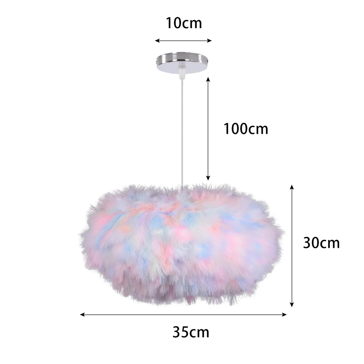 Fluffy Feather Pendant Light Modern E27 Lamp Holder Hanging Fairy Lighting Fixture Bedroom Chandelier lampy sufitowe Droplight