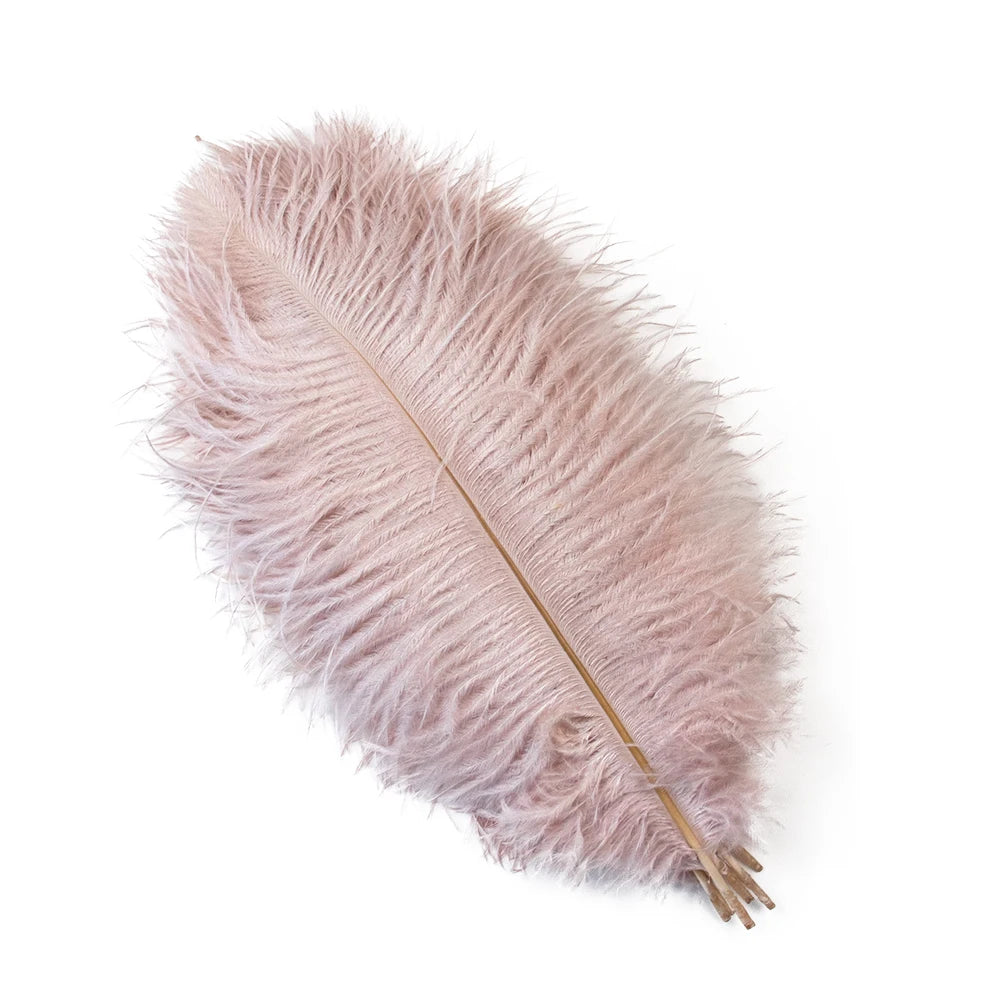 10PCS 15-60cm Big Ostrich Feathers White Ostrich Feather Plumes Carnaval Table Centerpieces Party Wedding Accessories Decoration
