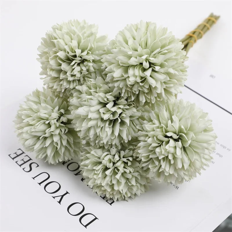 Artificial Flowers Hydrangea Bouquet Wedding Decoration Fake Flower Craft Home Room Vase Decor Accessories Center Table Ornament