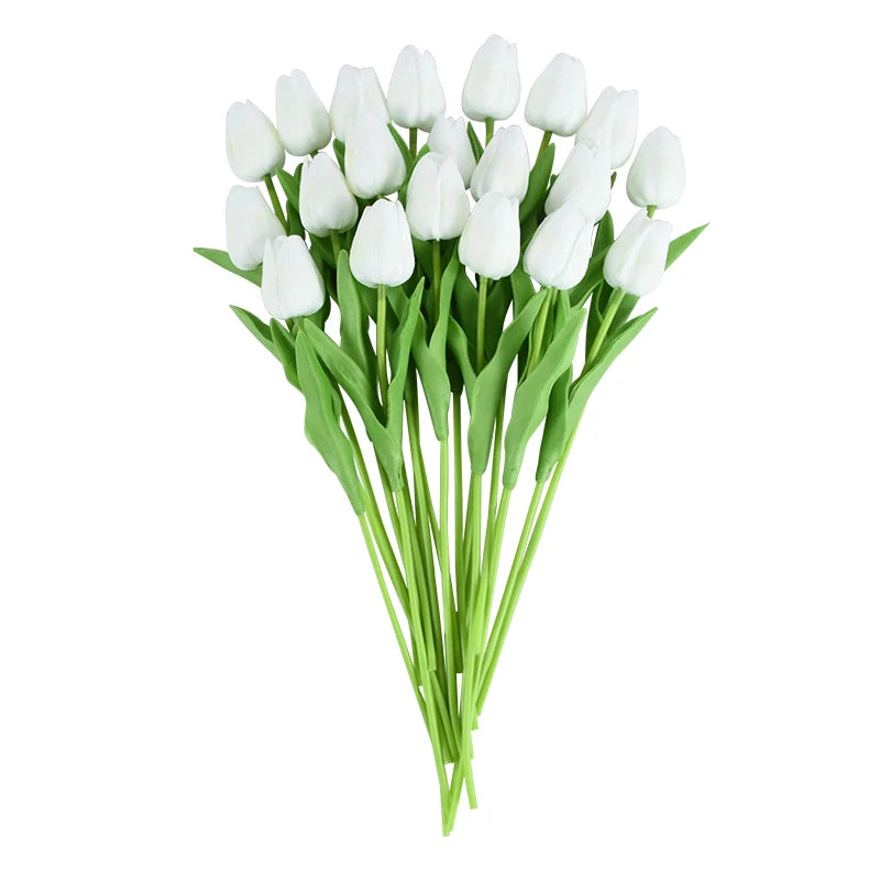 5/10Pcs Artificial Flowers Calla Lily Real Touch Tulip Flower Bouquets For Wedding Bride Home Vase Decoration Fake Plants Gifts