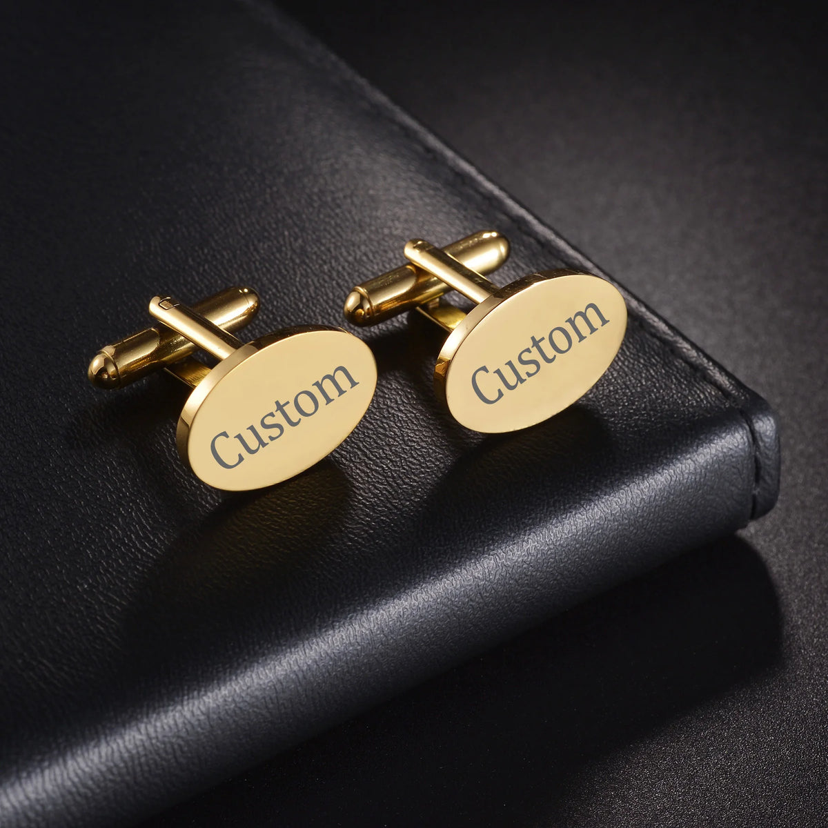 Atoztide Fashion Personalized Custom Name Cufflinks for Men Shirt Cuff Buttons Letter Initials Jewelry Wedding GiftsAccessories