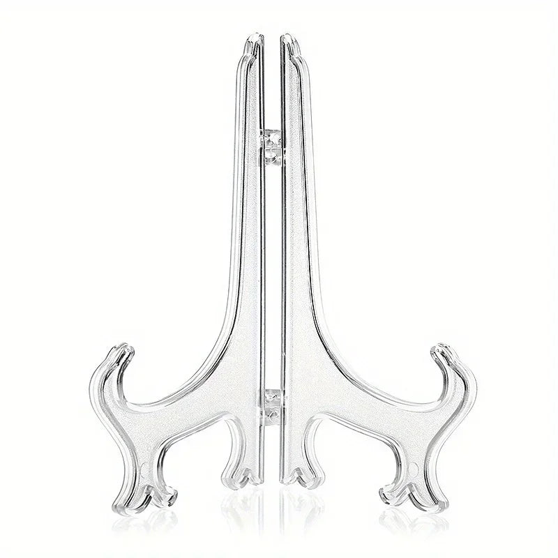 3pcs/set, Clear Acrylic Easels Display Stands/Plate Stands for Display Photos Holder Picture Frames or Other Items At Weddings