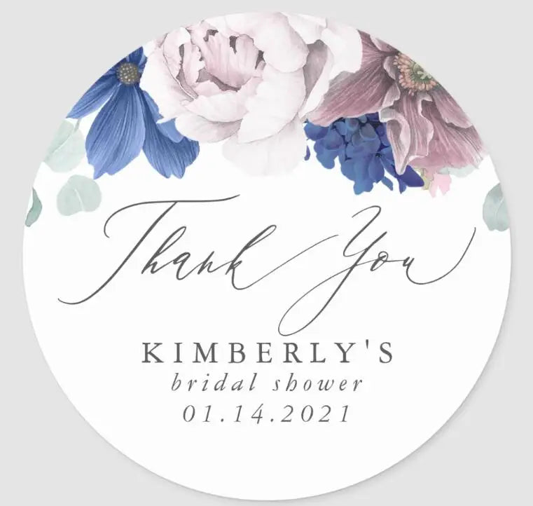 Custom Logo Wedding Stickers Personalized Design Your Name Candy Gift Box Birthday Party Gift Tags