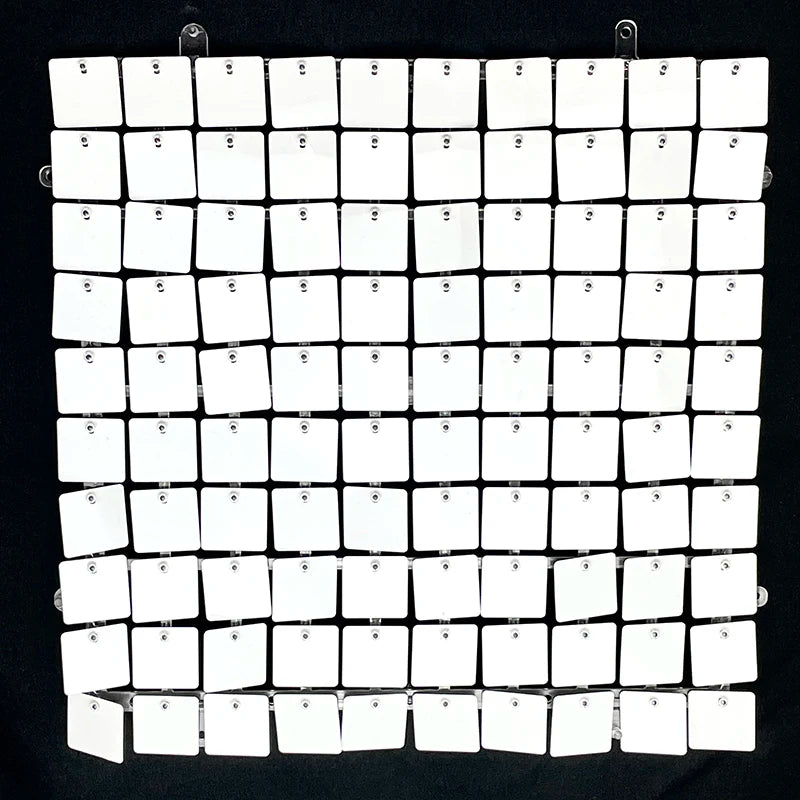 16pcs Champagne Shimmer Wall Backdrop 3D Sequin Panel Backdrop Art Wall Backgroud Cloth Wedding Birthday Party Backdrop Decor