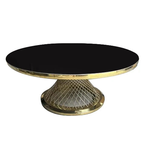 Modern Golden Wedding Dining Table Set for Living Room  Hotel Event Party Kitchen Restaurant Wholesale