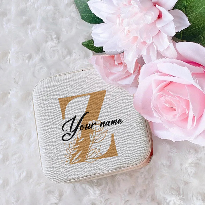 Personalized Jewelry Box Girls Jewelry Organizer Case with Name Perfect Wedding Bridesmaid Bestfriends Bachelorette Party Gift