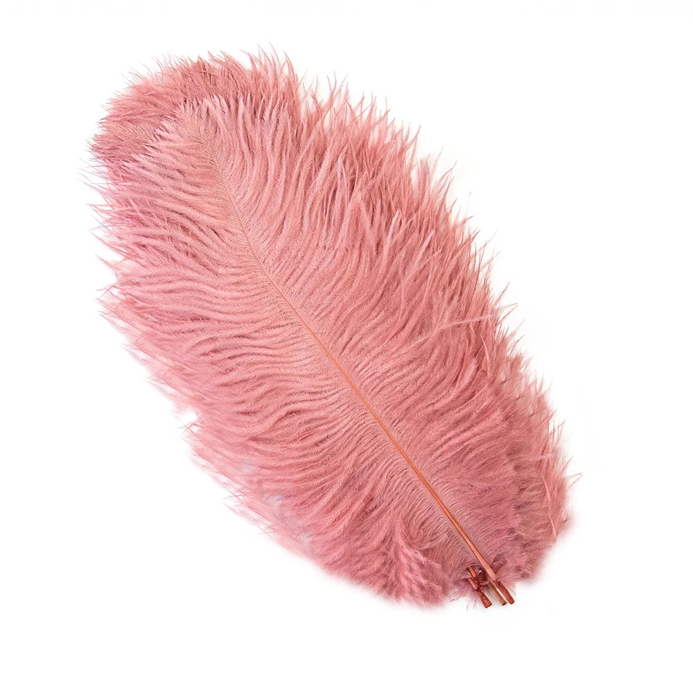 10PCS 15-60cm Big Ostrich Feathers White Ostrich Feather Plumes Carnaval Table Centerpieces Party Wedding Accessories Decoration
