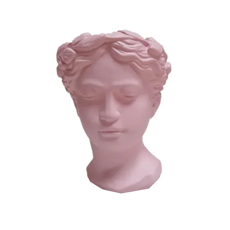 Greek Statue  Goddess Flower Pots Head Retro Venus Vase Home Decoration Accessories Ornament  Decor Tabletop Decorative