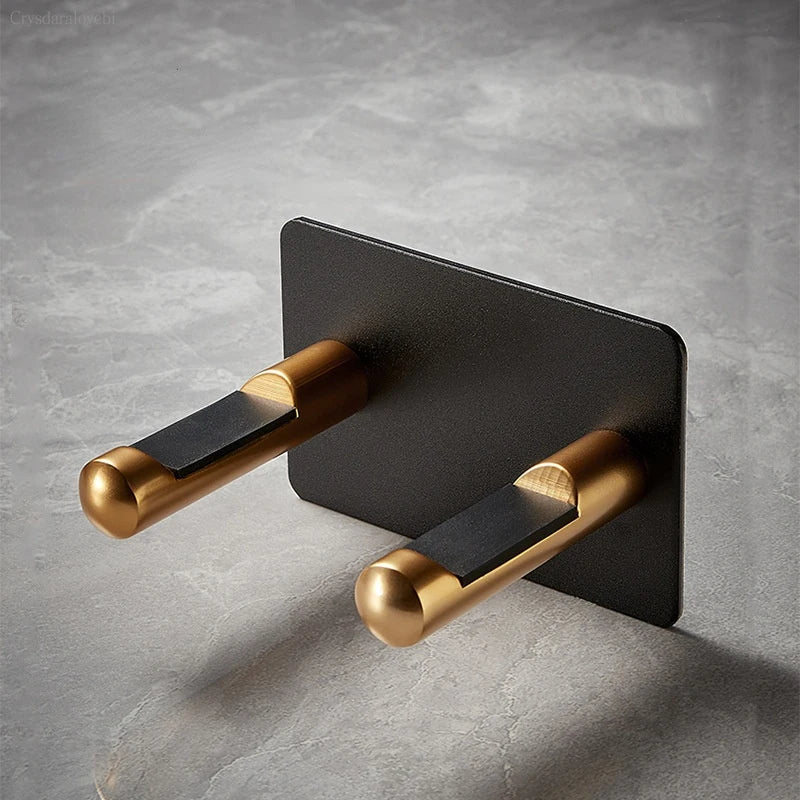 Bathroom Hairdryer Holder Black Gold Storage Rack Wall Mounted  Dryer and Hair Curler Shelf For Dyson Supersonic Hair Dryer Rack