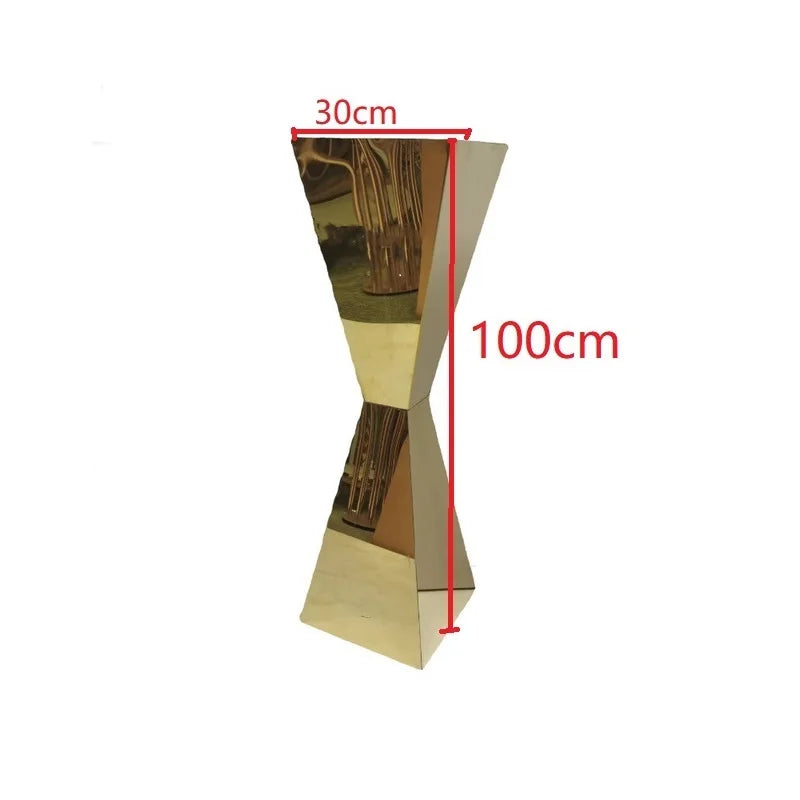 Stainless Steel Flower Stands Vases, Wedding Table Centerpieces, Road Lead, Party Decoration, 1Pc, 2Pcs, 5 Pcs, 6 Pcs, 10Pcs