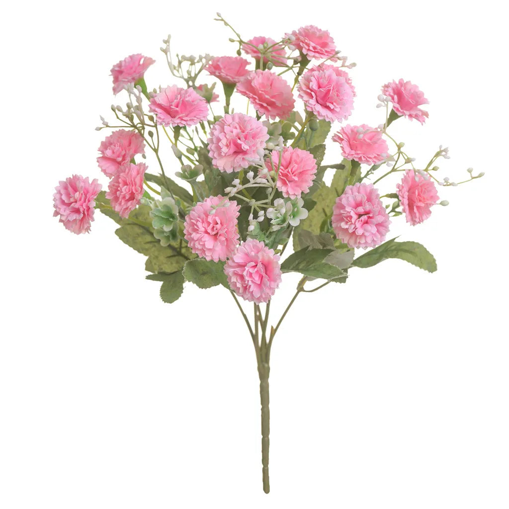 20 flower heads 1 bunch European-style small lilac carnation artificial flowers wholesale home photography soft decoration handm