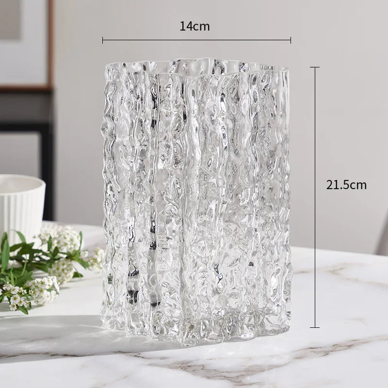 Creative Hydroponic Vase Decoration Glass Vase Crafts Living Room Dining Table Flower Arrangement Nordic Home Decoration Art