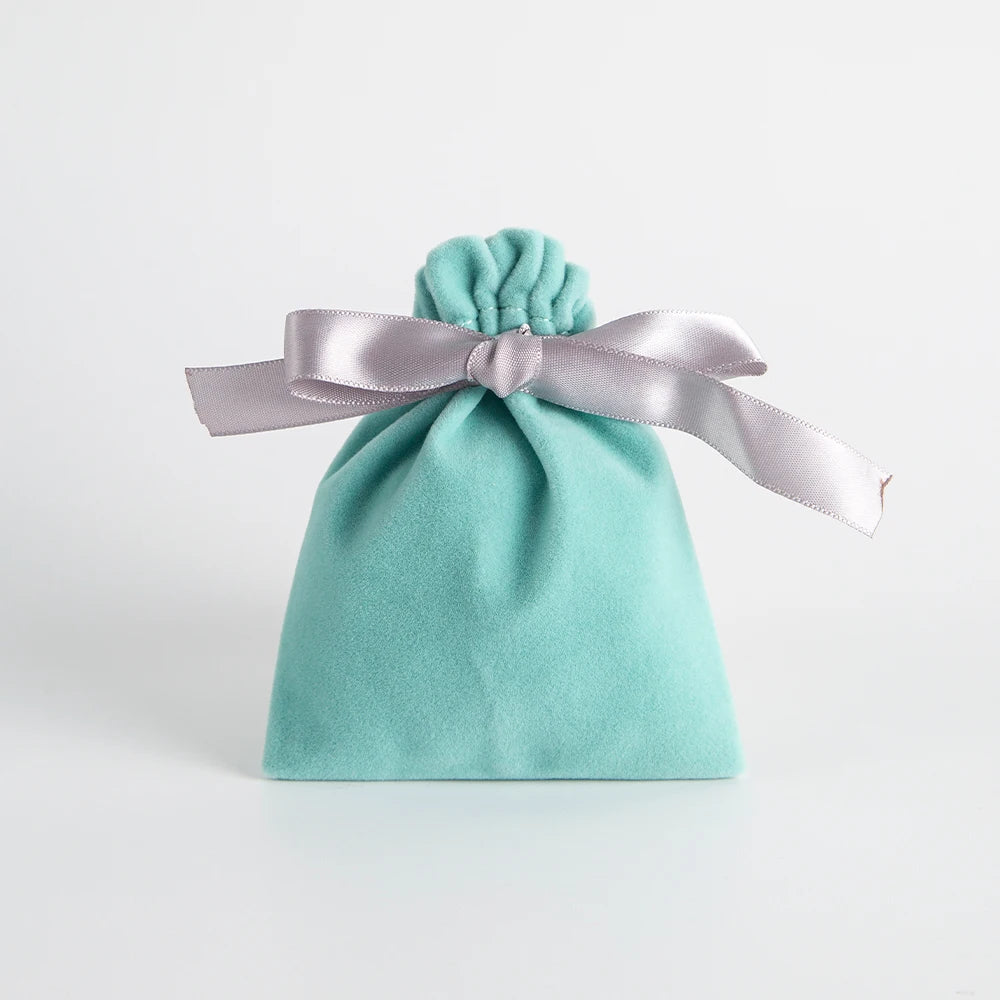 10pcs Bulk 10x12cm Jewelry Packing Ribbon Velvet Bags Gift Display Packing Storage Wedding Travel Candy Drawstring Dust Pouches