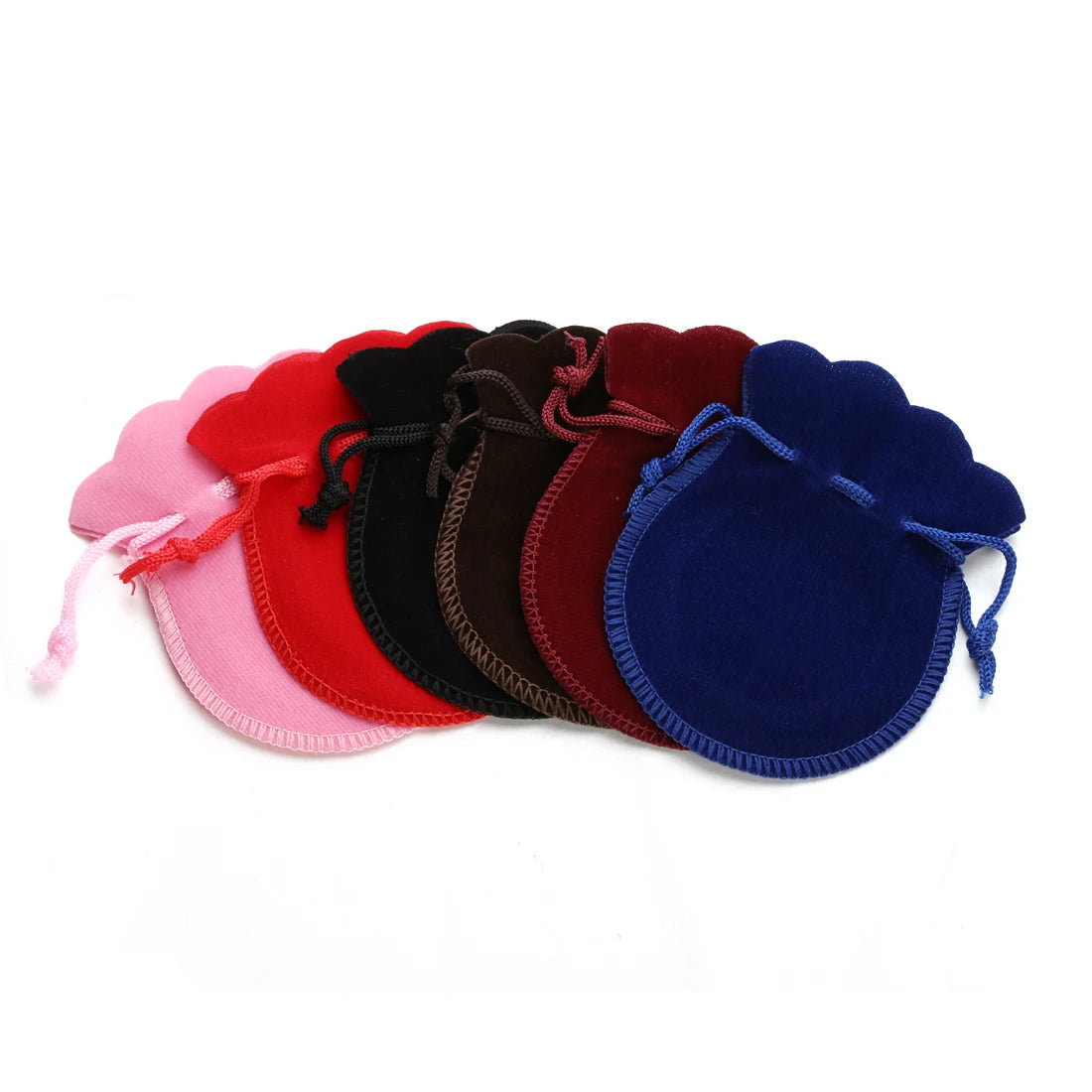 10pcs/lot Velvet Gifts Bags Colorful Gourd-Shaped Packaging Bags Drawstring Packing Bags For Wedding Party Present Jewelry