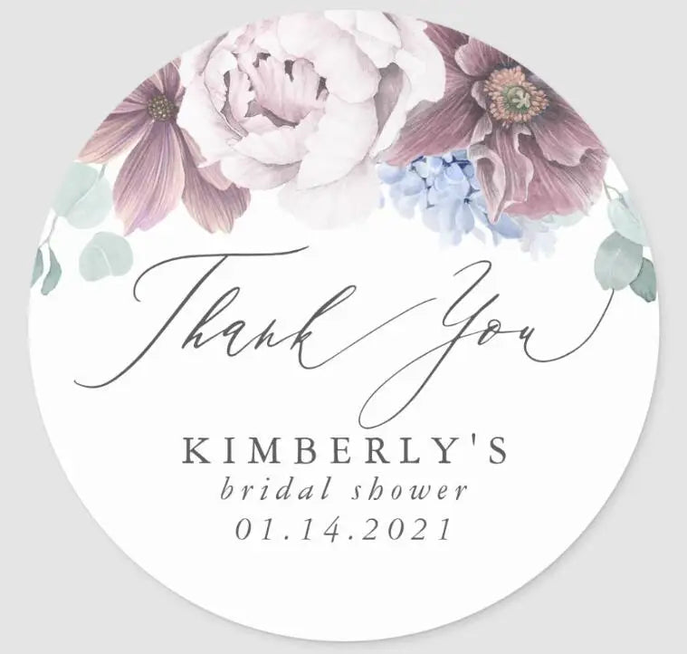 Custom Logo Wedding Stickers Personalized Design Your Name Candy Gift Box Birthday Party Gift Tags