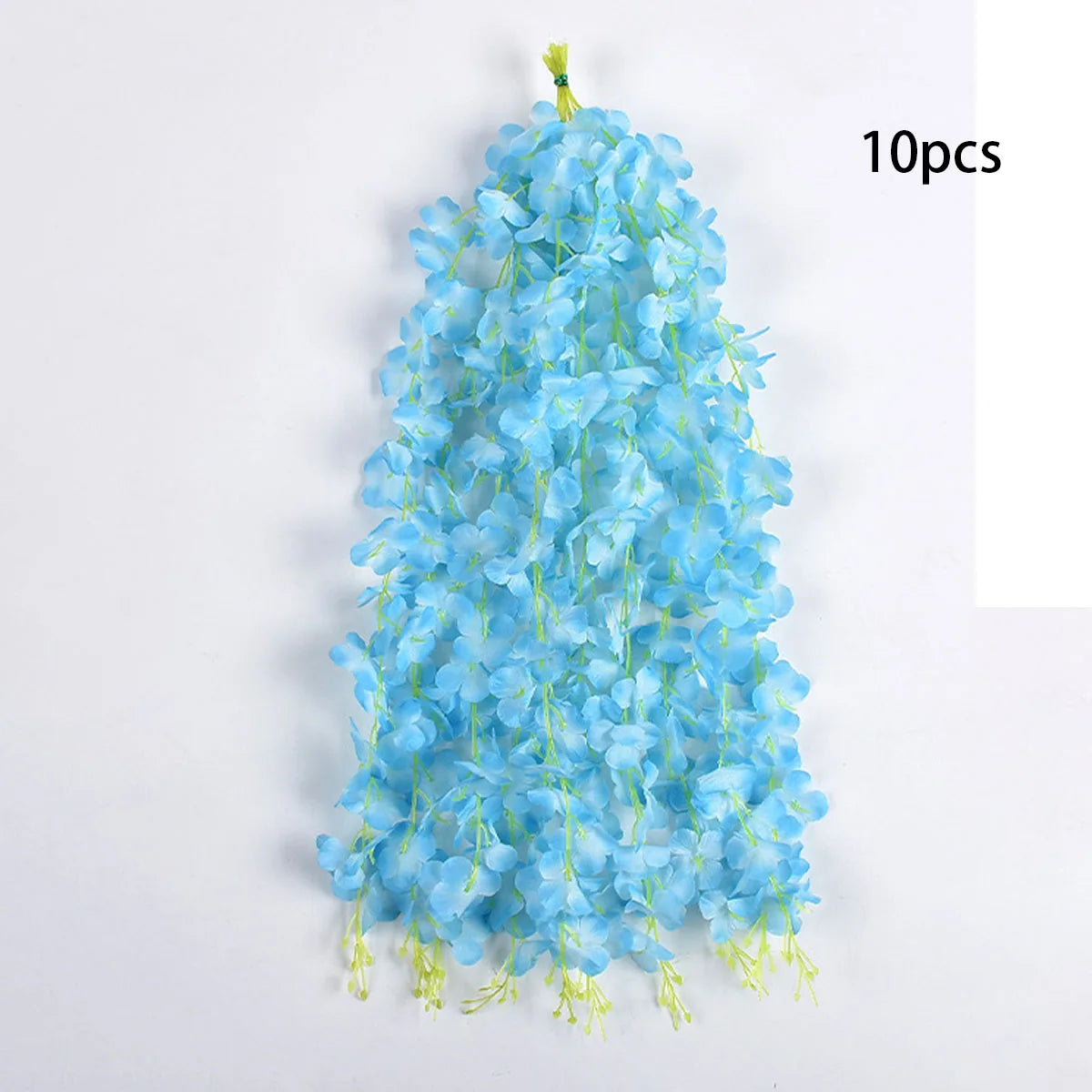 10pcs Artificial Wisteria Hanging Flower Garland, Silk Flower Vine For Wedding, Party, Home, Garden, Wall Decor