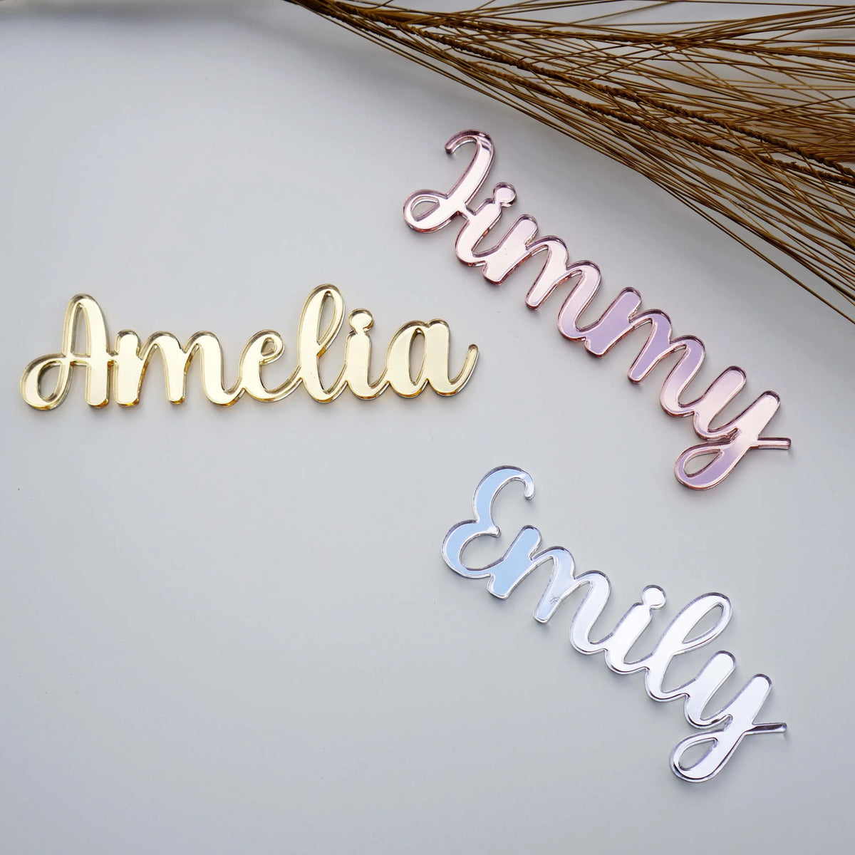 10pcs Personalised Wedding Setting Ideas Acrylic Laser Cut Place Names Cards Custom Wedding Table Bridal Shower Decor Name Cards