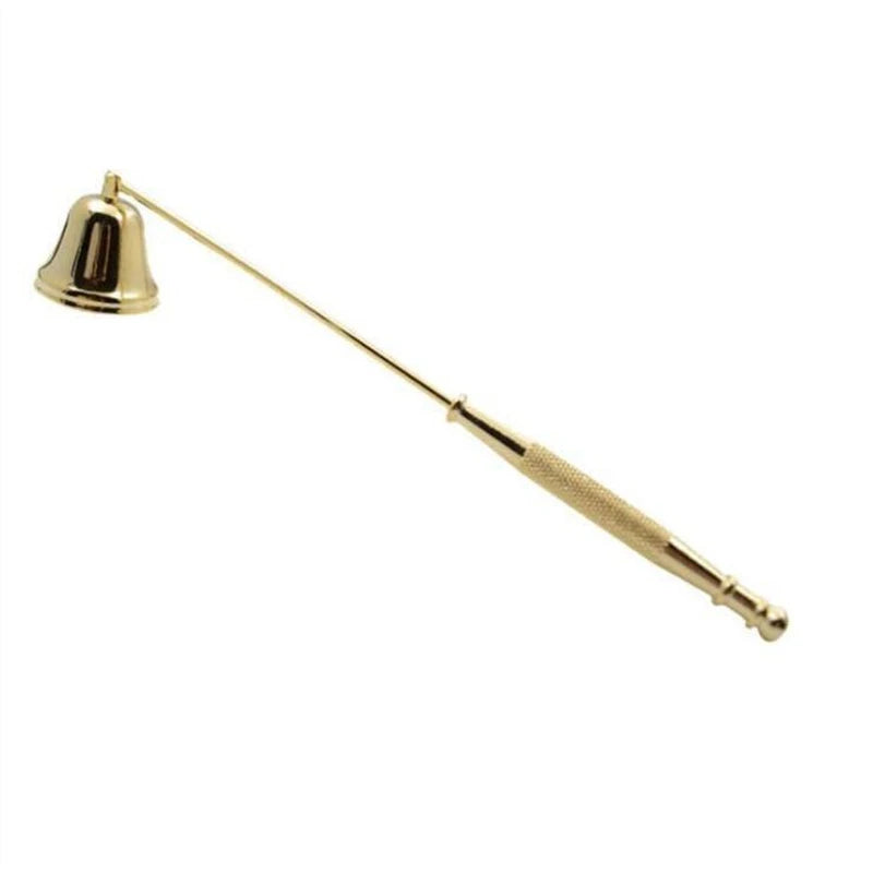 Candle Damper Candle Stainless Tool Long Handle Bell Extinguisher Accessory Wicks Out Steel Extinguish Putting Accessories SB079